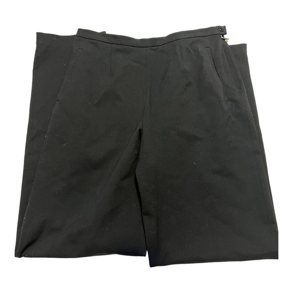 Max Mara Black Wool Plus Lycra Side Zip Pants - Picture 2 of 7